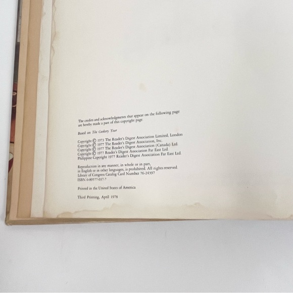1978 Reader's Digest Creative Cooking Hardcover Cookbook 3rd Printing - Picture 12 of 16